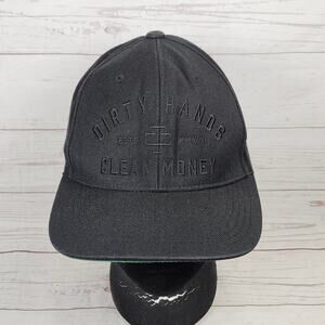 Black Troll Co. Dirty Hands Clean Money Yupoong The Classics Snapback Hat *Stain